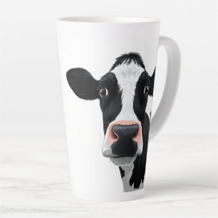 Nahaufnahme Kuh Neugier Milchtasse