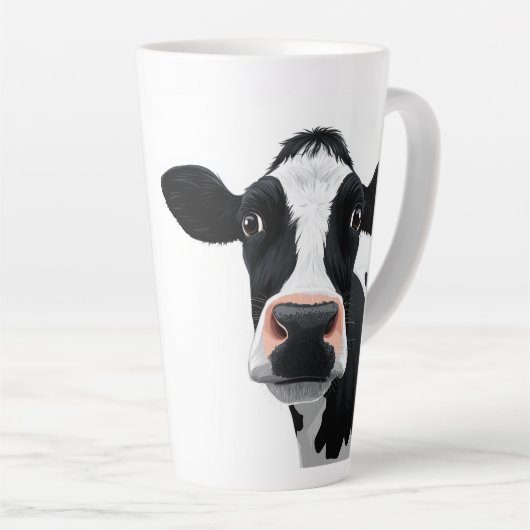 Nahaufnahme Kuh Neugier Milchtasse (Rechte Ecke)