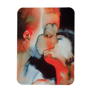 Nahaufnahme-Kuss 1988 Magnet