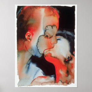 Nahaufnahme-Kuss 1988 Poster