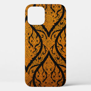 Nahaufnahme-Thai-Muster-Schnitzerei-Lotus-Bild an  Case-Mate iPhone Hülle