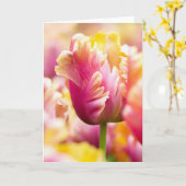 Nahaufnahme-Tulpen Karte (Gelbe Blume)