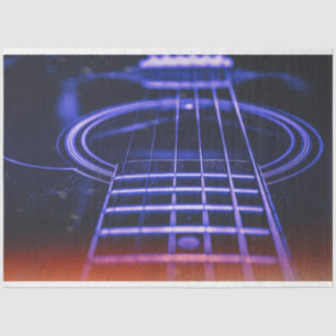 Nahaufnahme Vintage-Gitarre Foto-Decoupage-Papier Seidenpapier