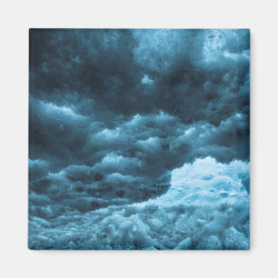Nahaufnahme von blauem Eis, Island Magnet