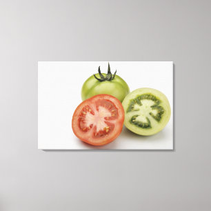 Nahaufnahme von drei Tomaten Leinwanddruck