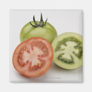 Nahaufnahme von drei Tomaten Magnet