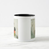 Nahaufnahme von einem Bichon Frise, der eine Tasse (Zentrum)