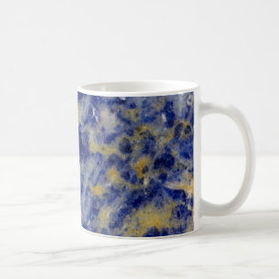 Nahaufnahme von einem blauen Sodalit Kaffeetasse