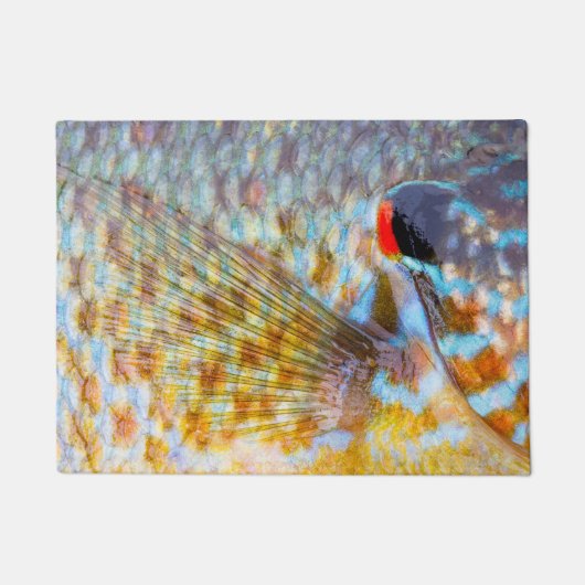 Nahaufnahme von Fischschuppen Fußmatte (Vorderseite)