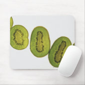 Nahaufnahme von fünf Scheiben Kiwi Mousepad (Mit Mouse)