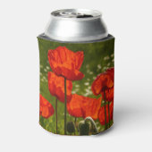 Nahaufnahme von hellen Mohnblumen Dosenkühler (Kanne Rückseite)
