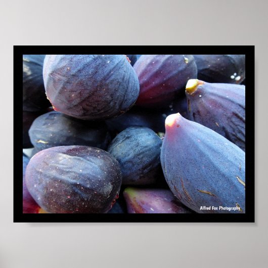 Nahaufnahme von lila Feigenfrucht Poster (Vorne)