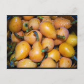 Nahaufnahme von Loquat-Frucht Postkarte (Vorderseite)