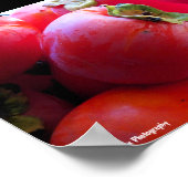 Nahaufnahme von Persimmonfrucht Poster (Ecke)