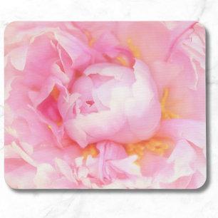 Nahaufnahme von rosa Pfingstrosen-Mauspad Mousepad