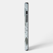 Nahaufnahme von Schneeflocken iPhone Hülle (Linke Seite)