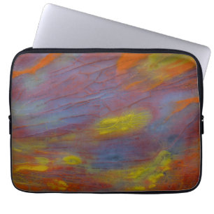 Nahaufnahme von versteinertem Holz Laptopschutzhülle