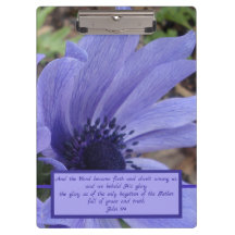 Nahaufnahmemohnblumen-Anemonenklemmbrett Johns 1