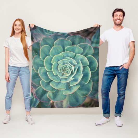 NahaufnahmeSucculent Fleecedecke (Beispiel)
