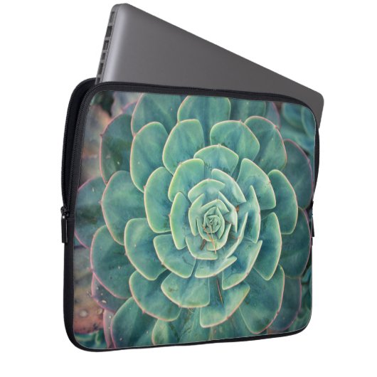 NahaufnahmeSucculent Laptopschutzhülle (Vorne Rechts)