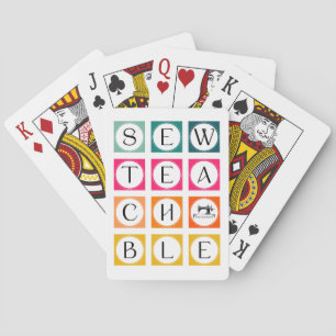 Nähbare klassische Spielkarten