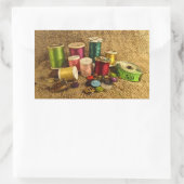 Nähbedarf Rechteckiger Aufkleber (Tasche)