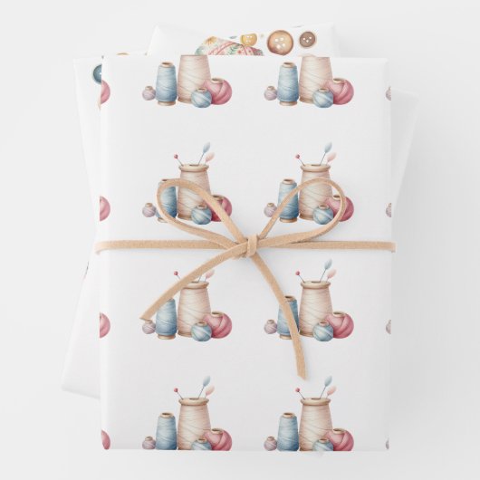 Nähbegriffe Geschenkpapier Set (Beispiel)