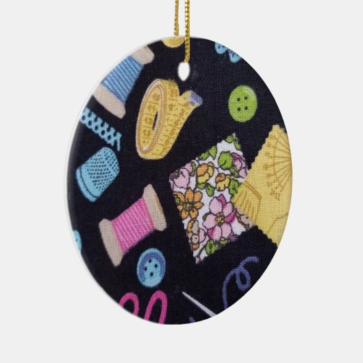 Nähbegriffe Keramik Ornament (Rechts)