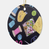 Nähbegriffe Keramik Ornament (Links)