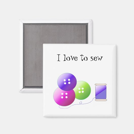 Nähbegriffe Magnet (Vorderseite/Rückseite)