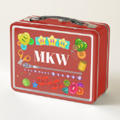 Nähbegriffe - Siehe Rückseite - Metall Brotdose (Rückseite)