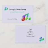 Nähbegriffe Visitenkarte (Vorne/Hinten)