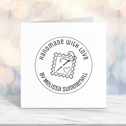 Nähboote handgefertigt mit Liebe Permastempel