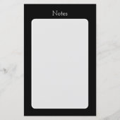 Nähcheckliste Schwarz-weiß (Rückseite)