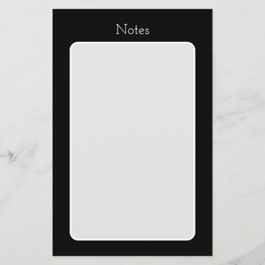 Nähcheckliste Schwarz-weiß (Rückseite)