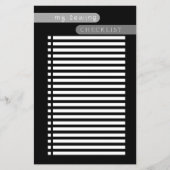 Nähcheckliste Schwarz-weiß (Vorderseite)