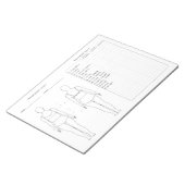 Nähdiagramm zur Messung Notizblock (angewinkelt)