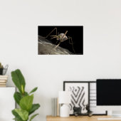 Nahe 3D-Moskitobsbeiße Poster (Heimbüro)