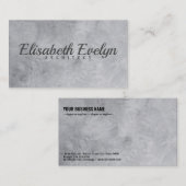 Nahe Anbringung der leeren alten Betonwand Visitenkarte (Vorne/Hinten)