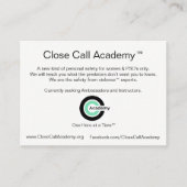 Nahe Anruf-Hochschulinfo-Geschäfts-Karte Visitenkarte (Vorderseite)