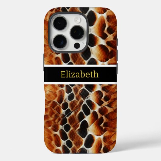 Nahe Ansammlung giftiger Schlangenmuster Case-Mate iPhone Hülle (Rückseite)