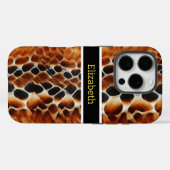 Nahe Ansammlung giftiger Schlangenmuster Case-Mate iPhone Hülle (Rückseite (Horizontal))