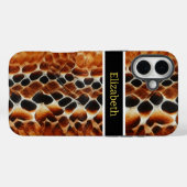 Nahe Ansammlung giftiger Schlangenmuster Case-Mate iPhone Hülle (Rückseite (Horizontal))