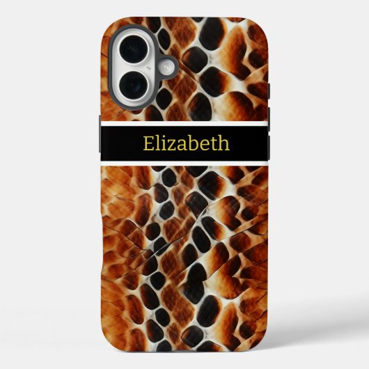 Nahe Ansammlung giftiger Schlangenmuster Case-Mate iPhone Hülle (Rückseite)