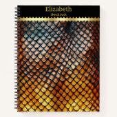 Nahe Ansammlung giftiger Schlangenmuster Notizblock (Vorderseite)