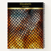 Nahe Ansammlung giftiger Schlangenmuster Notizblock (Rückseite)