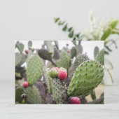 Nahe Ansammlung von Kakteen Dankeskarte (Stehend Vorderseite)