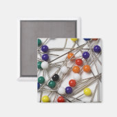 Nahe Aufbereitung von geraden Buttonen Magnet (Vorderseite/Rückseite)