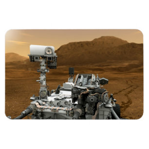 Nahe Aufführung der Mars Neugier Rover Magnet