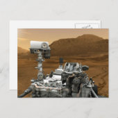 Nahe Aufführung der Mars Neugier Rover Postkarte (Vorne/Hinten)